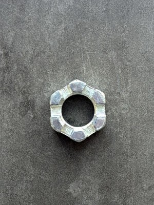 Гайка корончатая, прорезная низкая М18 ГОСТ 5919-73, покрытие цинк