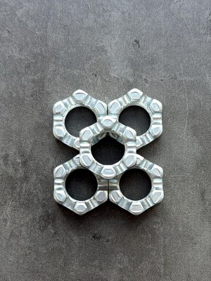 Гайка корончатая, прорезная низкая М18 ГОСТ 5919-73, покрытие цинк