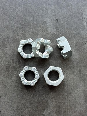 Гайка корончатая, прорезная низкая М20 DIN 937 класс прочности 8